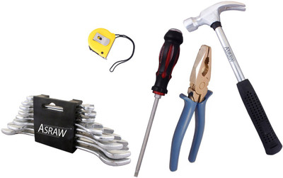

Asraw Hand Tool Kit(13 Tools), Multicolor