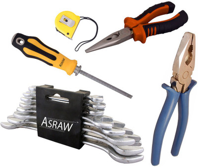 

Asraw Hand Tool Kit(13 Tools), Multicolor