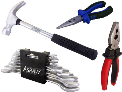 

Asraw Hand Tool Kit(12 Tools), Multicolor