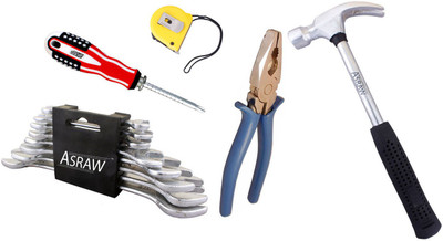

Asraw Hand Tool Kit(13 Tools), Multicolor