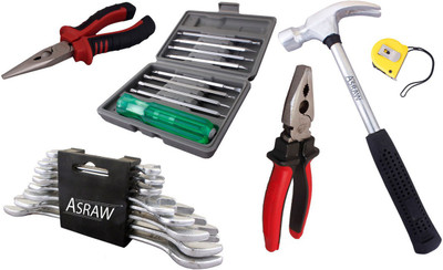 

Asraw Hand Tool Kit(14 Tools), Multicolor
