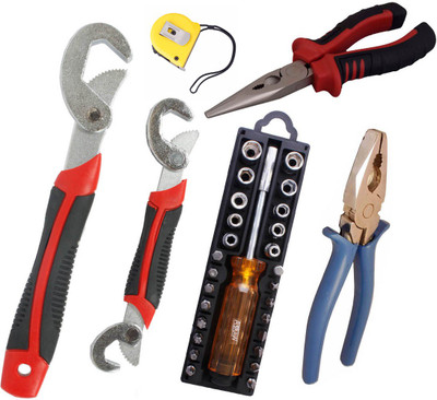 

Asraw Hand Tool Kit(6 Tools), Multicolor