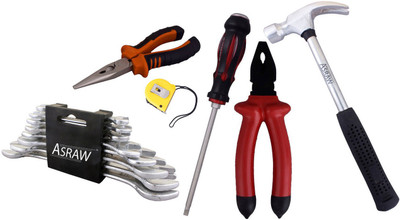 

Asraw Hand Tool Kit(14 Tools), Multicolor