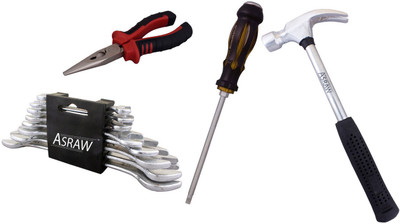 

Asraw Hand Tool Kit(12 Tools), Multicolor