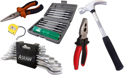 

Asraw Hand Tool Kit(14 Tools), Multicolor