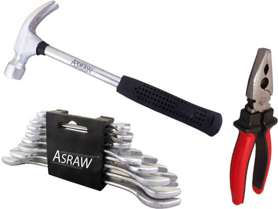 

Asraw Hand Tool Kit(11 Tools), Multicolor