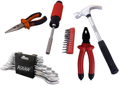 

Asraw Hand Tool Kit(13 Tools), Multicolor