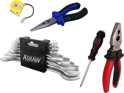 

Asraw Hand Tool Kit(13 Tools), Multicolor
