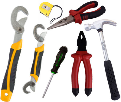 

Asraw Hand Tool Kit(7 Tools), Multicolor