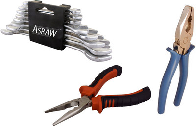 

Asraw Hand Tool Kit(11 Tools), Multicolor