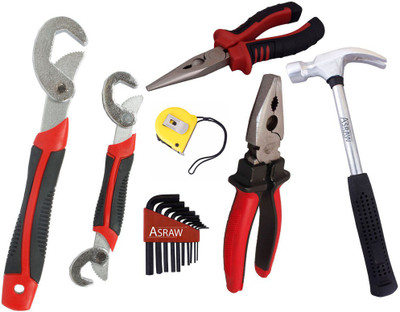 

Asraw Hand Tool Kit(7 Tools), Multicolor