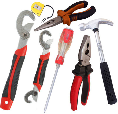 

Asraw Hand Tool Kit(7 Tools), Multicolor