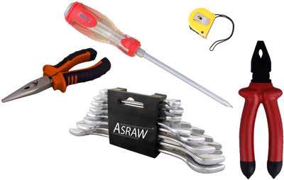 

Asraw Hand Tool Kit(13 Tools), Multicolor