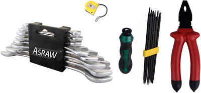 

Asraw Hand Tool Kit(12 Tools), Multicolor