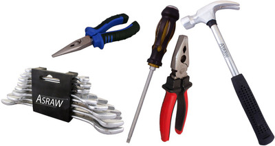 

Asraw Hand Tool Kit(13 Tools), Multicolor