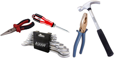 

Asraw Hand Tool Kit(13 Tools), Multicolor