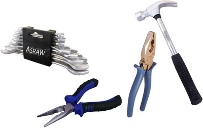 

Asraw Hand Tool Kit(12 Tools), Multicolor