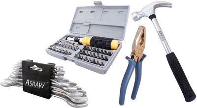 

Asraw Hand Tool Kit(12 Tools), Multicolor
