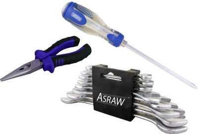 

Asraw Hand Tool Kit(11 Tools), Multicolor