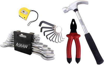 

Asraw Hand Tool Kit(13 Tools), Multicolor