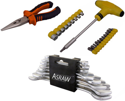

Asraw Hand Tool Kit(11 Tools), Multicolor