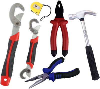 Asraw Hand Tool Kit(6 Tools), Multicolor