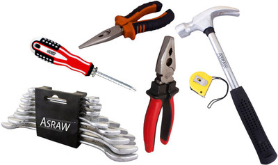 

Asraw Hand Tool Kit(14 Tools), Multicolor