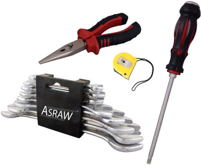 

Asraw Hand Tool Kit(12 Tools), Multicolor