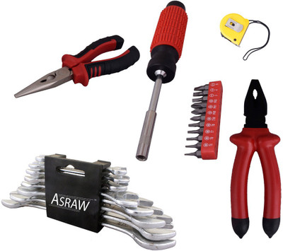 

Asraw Hand Tool Kit(13 Tools), Multicolor