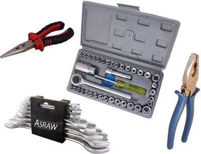 

Asraw Hand Tool Kit(12 Tools), Multicolor