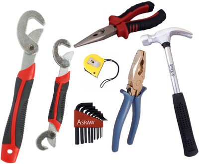 

Asraw Hand Tool Kit(7 Tools), Multicolor