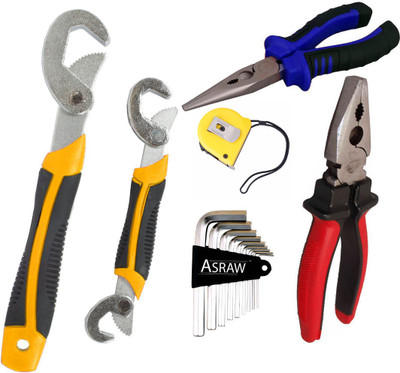 

Asraw Hand Tool Kit(6 Tools), Multicolor
