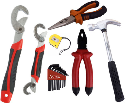 

Asraw Hand Tool Kit(7 Tools), Multicolor