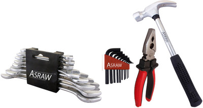 

Asraw Hand Tool Kit(12 Tools), Multicolor
