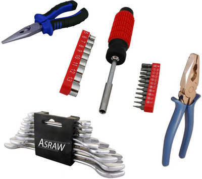

Asraw Hand Tool Kit(12 Tools), Multicolor