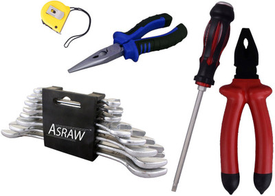 

Asraw Hand Tool Kit(13 Tools), Multicolor