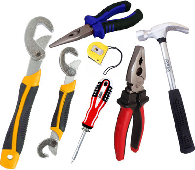 

Asraw Hand Tool Kit(7 Tools), Multicolor