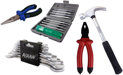 

Asraw Hand Tool Kit(13 Tools), Multicolor