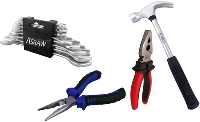 

Asraw Hand Tool Kit(12 Tools), Multicolor