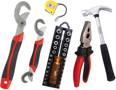 

Asraw Hand Tool Kit(6 Tools), Multicolor