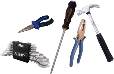 

Asraw Hand Tool Kit(13 Tools), Multicolor