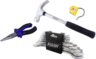 

Asraw Hand Tool Kit(12 Tools), Multicolor