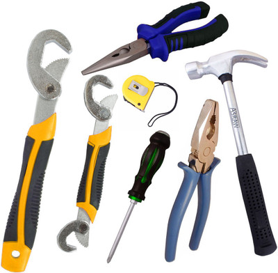 

Asraw Hand Tool Kit(7 Tools), Multicolor