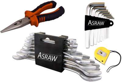 

Asraw Hand Tool Kit(12 Tools), Multicolor
