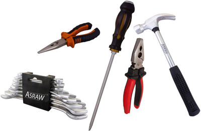 

Asraw Hand Tool Kit(13 Tools), Multicolor