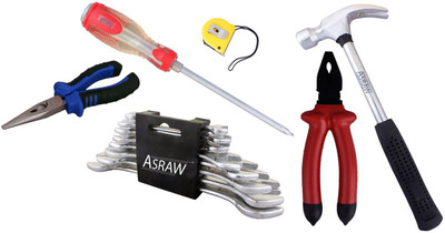 

Asraw Hand Tool Kit(14 Tools), Multicolor