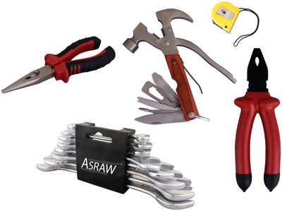 

Asraw Hand Tool Kit(13 Tools), Multicolor