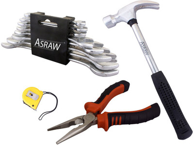 

Asraw Hand Tool Kit(12 Tools), Multicolor