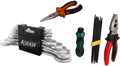 

Asraw Hand Tool Kit(12 Tools), Multicolor