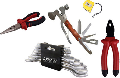 

Asraw Hand Tool Kit(13 Tools), Multicolor